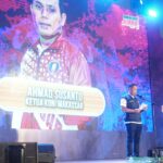 Ketua Koni Kota Makassar, Ahmad Susanto saat menyampaikan laporan di Balai Prajurit Jendral M Yusuf, Kamis (29/12).