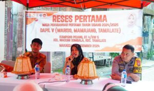 Reses Pertama Tahun2024/2025 Anggota DPRD Makassar, Rezeki Nur di Kecamatan Tamalate.